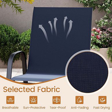 Durable Fabric Bar Stools with Ergonomic High Backrest