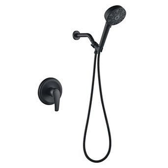 7-Spray Pattern 4.72 in Wall Mount Handheld Shower Head 2.5 GPM with Single Handle