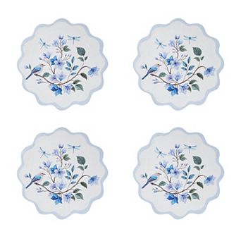 Avanti Woven Set of 4 Braided Round Placemats