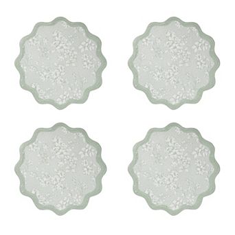 Avanti Provence Set of 4 Woven Braided Round Placemats
