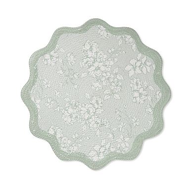 Avanti Provence Set of 4 Woven Braided Round Placemats