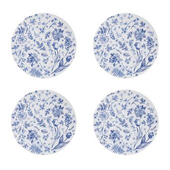 Avanti Ashford Set of 4 Woven Braided Round Placemats