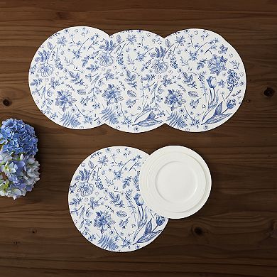 Avanti Ashford Set of 4 Woven Braided Round Placemats