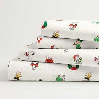 The Big One® Peanuts Very Merry Sheet Set and Pillowcases