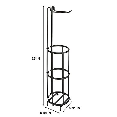 Bath Bliss Aluminum Toilet Paper Reserve & Dispenser