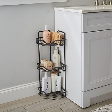 Bath Bliss 3-Tier Aluminum Bath Shelf Organizer