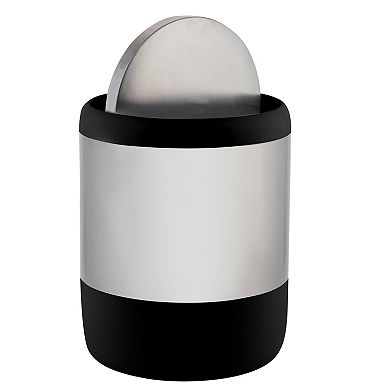 Bath Bliss Smooth Matte Stainless Steel Bathroom Trash Can
