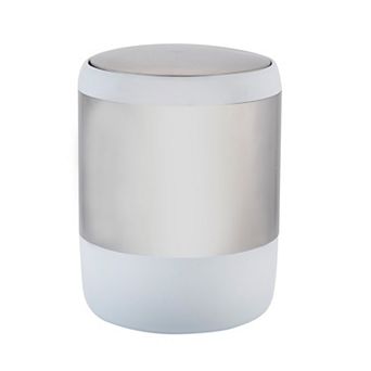 Bath Bliss Smooth Matte Stainless Steel Bathroom Trash Can