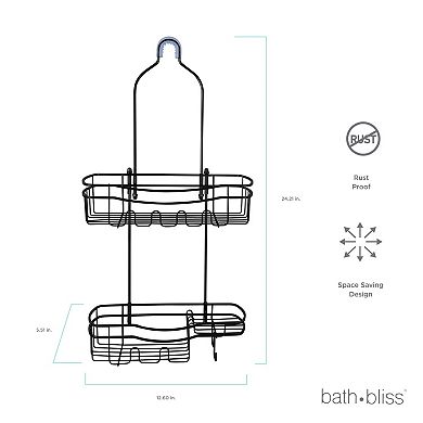 Bath Bliss Ultimate Adhesive Shower Caddy