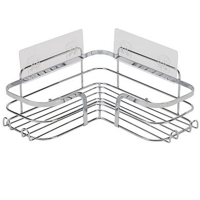 Bath Bliss 3-Piece Adhesive Corner Shelf Shower Caddy Set