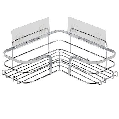 Bath Bliss 3-Piece Adhesive Corner Shelf Shower Caddy Set