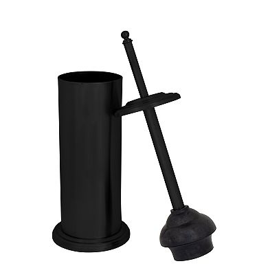 Bath Bliss 3-Piece Trash Can, Toilet Brush & Plunger Bathroom Accessory Set