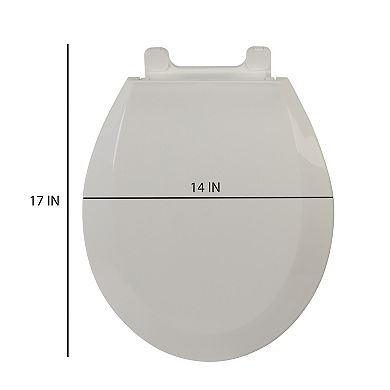 Bath Bliss Deluxe Beveled Round Toilet Seat