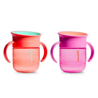 Munchkin Miracle 360° Spoutless Spill-Proof Cup with Handles 7oz 2-Pack