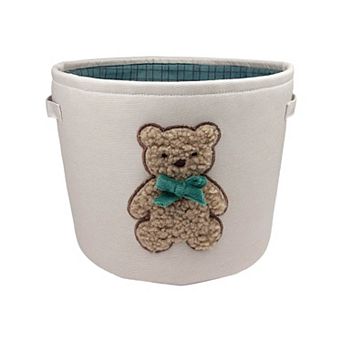 Merry and Bright Teddy Bear Icon Storage Bin