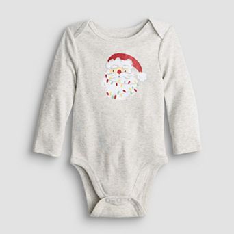 Baby Jumping Beans® Holiday Long Sleeve Lapped Shoulder Bodysuit