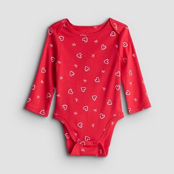 Baby Jumping Beans® Holiday Long Sleeve Lapped Shoulder Bodysuit