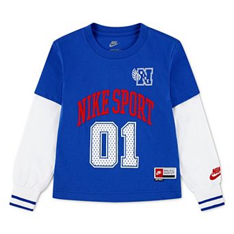 Boys 4-7 Nike Sport Twofer Oversized Long Sleeve Top