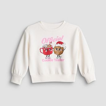 Girls 4-12 Jumping Beans® Core Fleece Holiday Crewneck Sweatshirt