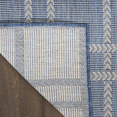 Nourison Horizon Indoor/Outdoor Modern Grid Rug