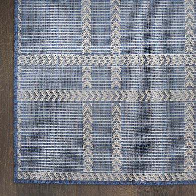 Nourison Horizon Indoor/Outdoor Modern Grid Rug