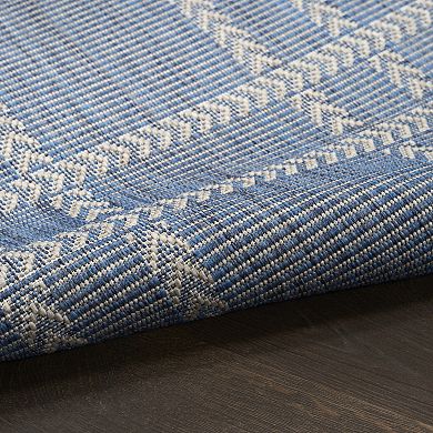 Nourison Horizon Indoor/Outdoor Modern Grid Rug
