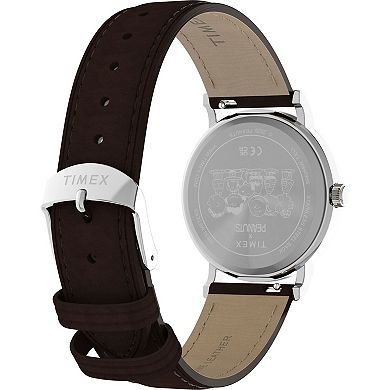 Timex Weekender Kids' Peanuts Snoopy Baseball Leather Strap Watch - TW2Y51500