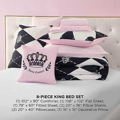 Juicy Couture Royal Argyle Reversible BIAB 8-Piece Set