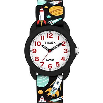Timex® Kid's Time Teacher Space Silicone Strap Watch - TW2Y59800