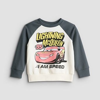 Baby & Toddler Boy Jumping Beans® Disney's Lightning McQueen Soft Fleece Crew Sweatshirt