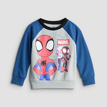 Baby & Toddler Boy Jumping Beans® Marvel Spidey and His Amazing Friends Soft Fleece Crew Sweatshirt