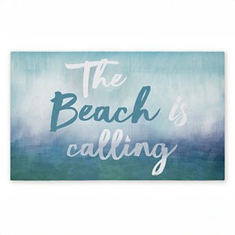 Stupell Home Decor Beach Is Calling Gradient Doormat