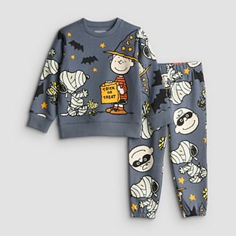 Baby Boy Jumping Beans® Peanuts Halloween 2 pc Fleece Set