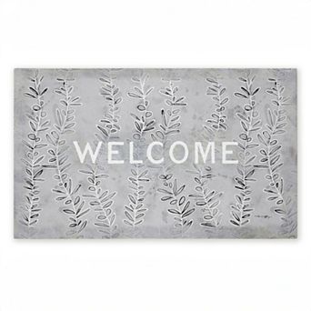 Stupell Home Decor Welcome Ivy Vine Sprigs Doormat
