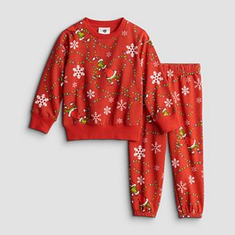 Baby & Toddler Boy Grinch Sweatshirt & Pant 2 pc Set