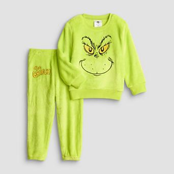 Baby & Toddler Boy The Grinch Face Sweatshirt & Pants 2 pc Set