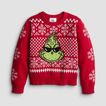 Baby & Toddler Boy Grinch Shades Holiday Sweater