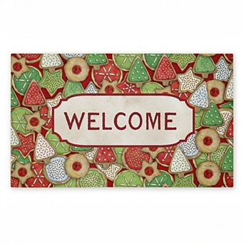 Stupell Home Decor Holiday Cookies Welcome Doormat
