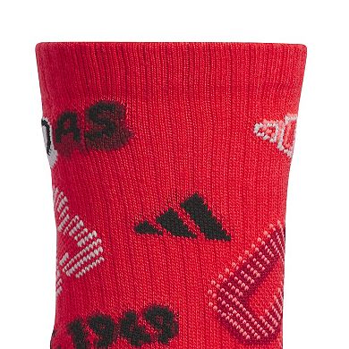 Boys adidas Cushioned 6-Pack Crew Socks