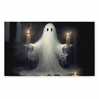 Stupell Home Decor Candlelit Spectral Ghost Doormat