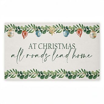 Stupell Home Decor Christmas Roads Lead Home Doormat