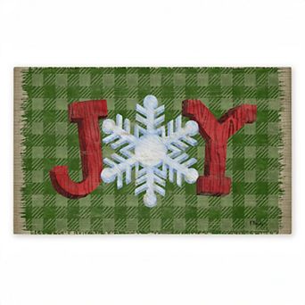 Stupell Home Decor Carpentry Christmas Joy Doormat