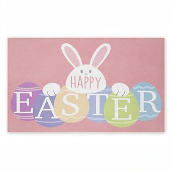 Stupell Home Decor Happy Easter Bright Eggs Doormat