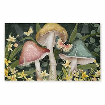 Stupell Home Decor Midnight Garden Mushrooms Doormat