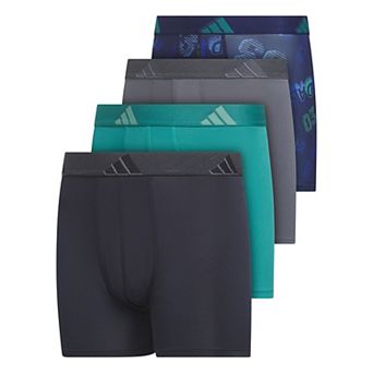 Boys adidas 4-Pack Microfiber Graphic Boxer Briefs