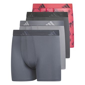 Boys adidas 4-Pack Microfiber Graphic Boxer Briefs