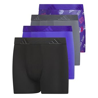 Boys adidas 4-Pack Microfiber Graphic Boxer Briefs