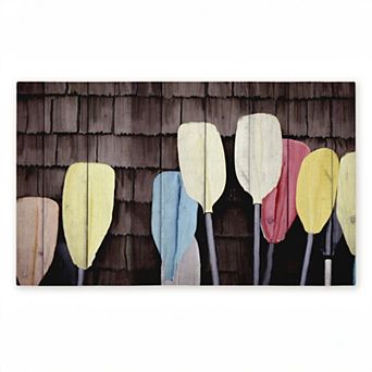 Stupell Home Decor Colorful Lake Paddles Doormat