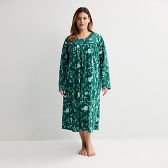 Plus Size Croft & Barrow® Long Sleeve Key Item Sleep Gown