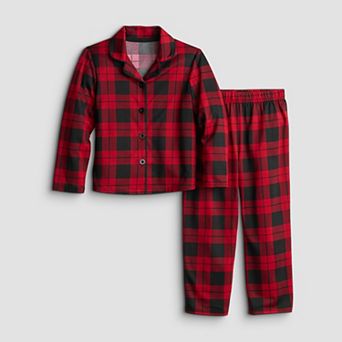 Toddler Jammies For Your Families Buffalo Check Notch Collar Pajama Top & Pajama Bottoms Set